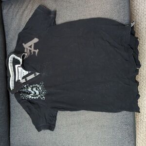 Medium Black Aeropostale Polo